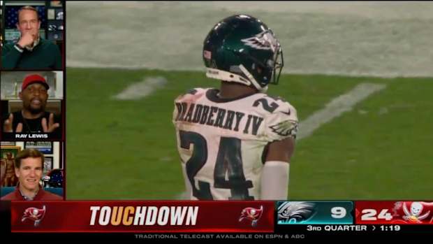 Ray Lewis on ESPN's ManningCast for Philadelphia Eagles vs. Tampa Bay Buccaneers